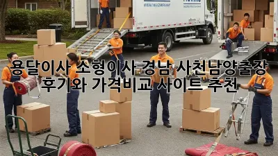 용달이사 소형이사, 경남 사천남양출장 후기와 가격비교 사이트 추천!